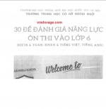 Bộ 30 đề thi Toán trường Chuyên Ngữ (Đánh giá năng lực vào lớp 6) UMS