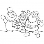 Bộ 27 bức tranh tô màu giáng sinh cho học sinh tiểu học