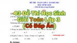 43 Đề thi học sinh giỏi Toán Lớp 3 (Có đáp án)
