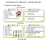 Đề Cương ôn tập Tiếng Anh Lớp 3 học kì 2 năm 2023