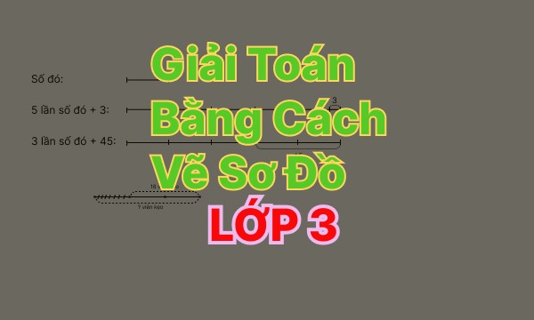 Phương pháp giải toán bằng cách vẽ sơ đồ đoạn thẳng Lớp 3