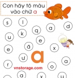 File Luyện Nhớ Bảng Chữ Cái Tiếng Việt - Tìm và Tô Chữ Cái