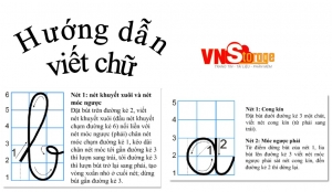 Hướng dẫn tập viết chữ Tiếng Việt chuẩn Tiền Tiểu Học