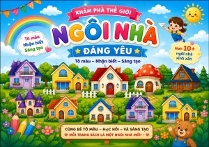 Tranh Tập Tô Cho Bé Chủ Đề Ngôi Nhà | Bộ Tranh Tập Tô Ngôi Nhà Đẹp Nhất