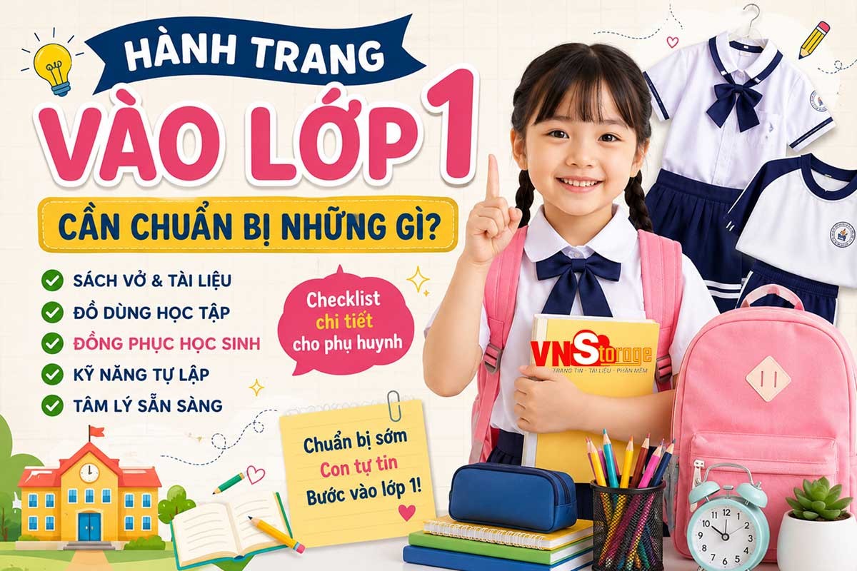 Hành trang cho con vào lớp 1: Phụ huynh cần chuẩn bị những gì?