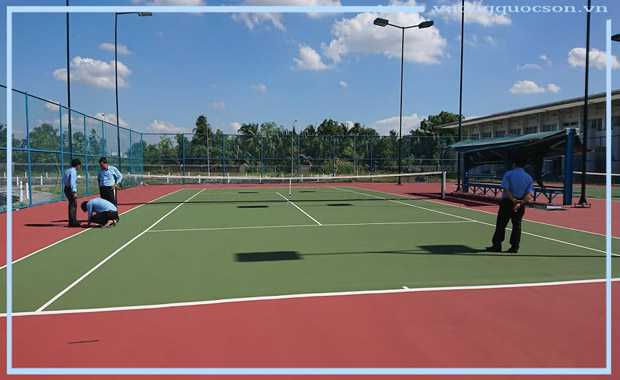 Bảng Báo Giá Thi Công Sơn Sân Tennis Trọn Gói Khu Vực Huyện Hóc Môn
