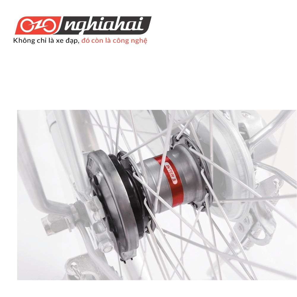 Cơ chế thay đổi tốc độ với 3 số nắm trong của Shimano trên xe đạp mini Nhật CAT 2633