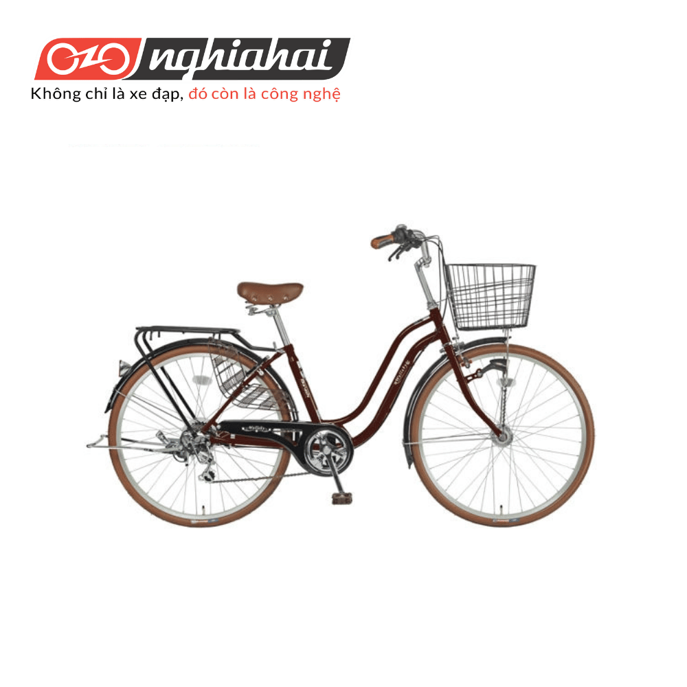 Xedapnhatban.vn - Xe đạp mini Nhật WAT 2673 - Màu Cà phê