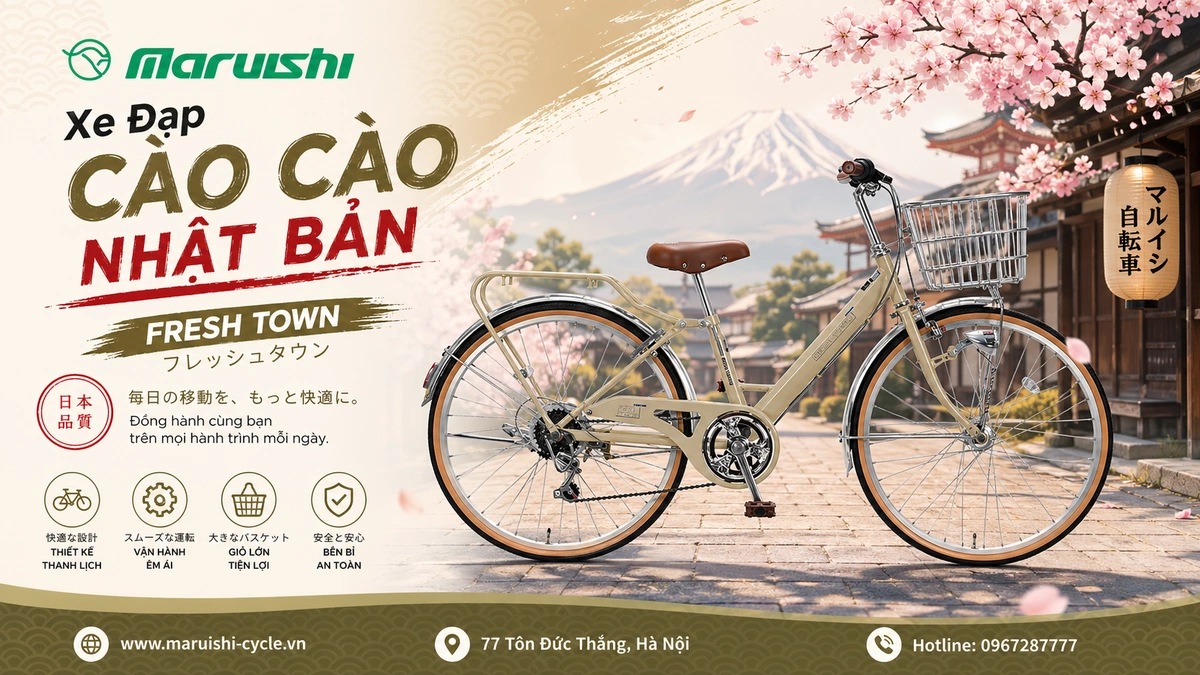 Xe Đạp Cào Cào FRESH TOWN