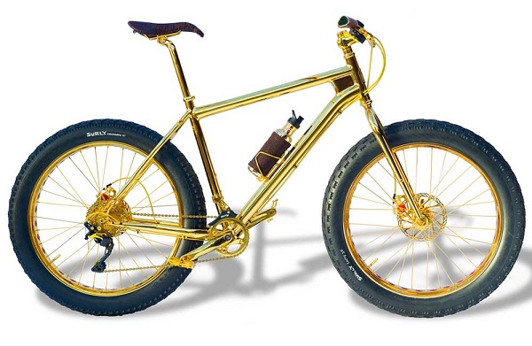 Xe đạp dát vàng lấp lánh Montante