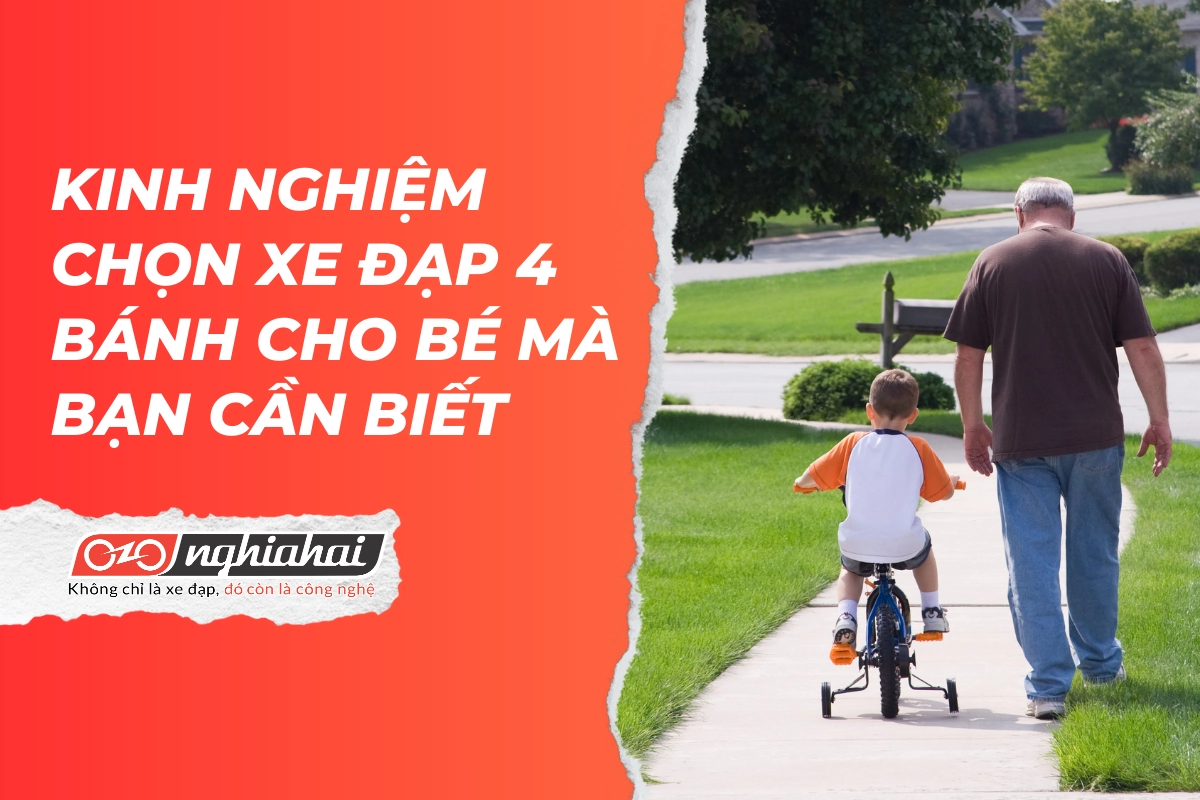Kinh nghiệm chọn xe đạp 4 bánh cho bé mà bạn cần biết (1)
