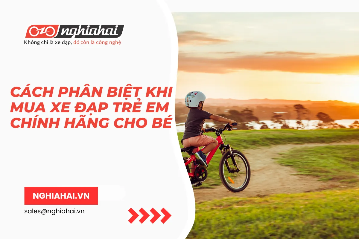 Cách phân biệt khi mua xe đạp trẻ em chính hãng cho bé