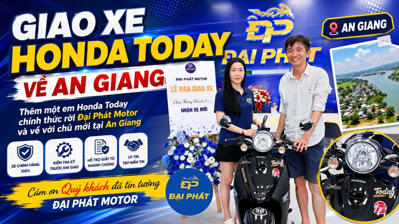 Honda Today chính thức lên đường về với chủ nhân tại An Giang