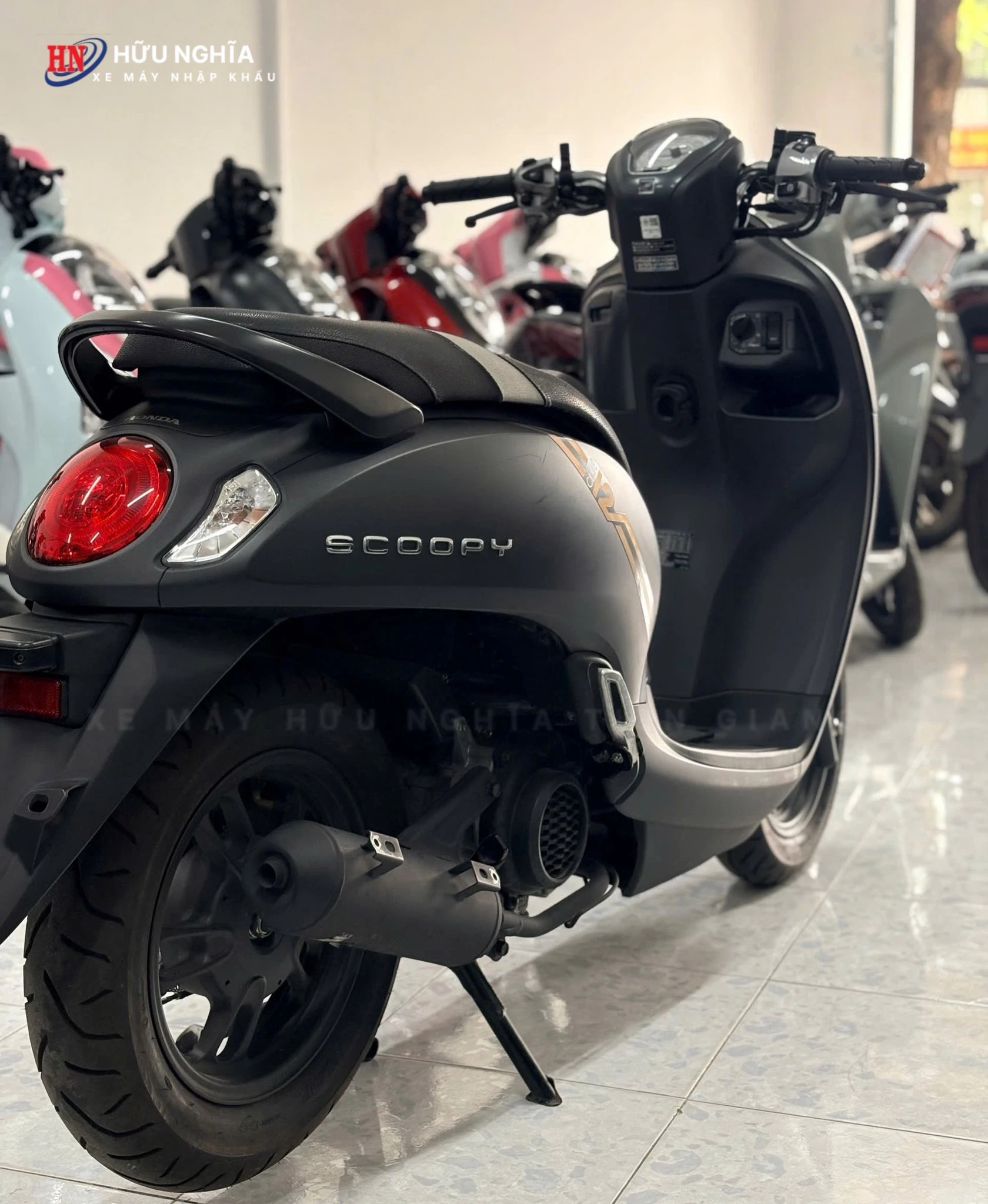 Honda Scoopy Full Black %E2%80%93 Made in Thailand da ve den Xe May Nhap Khau Huu Nghia 1