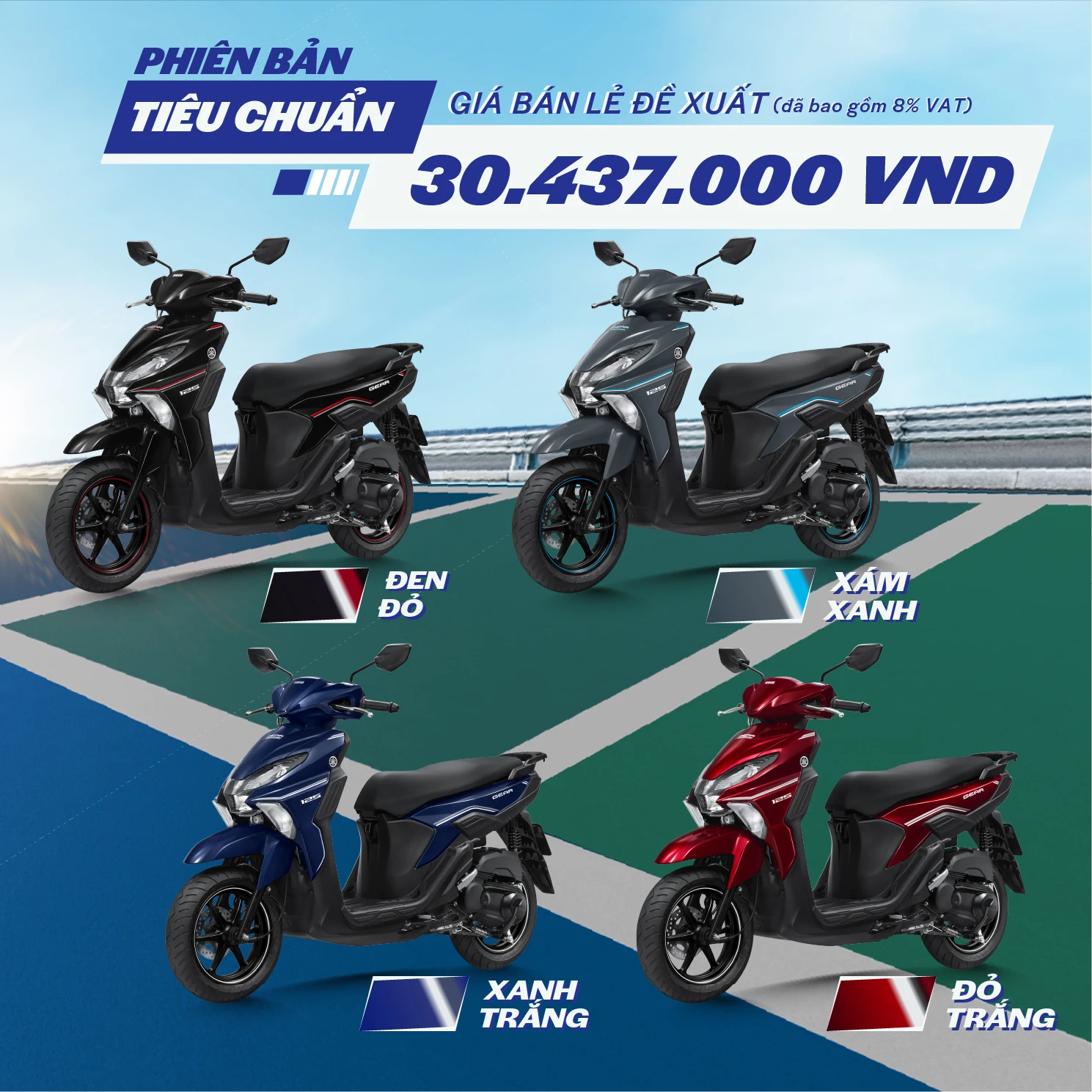 YAMAHA GEAR 125 HYBRID tiet kiem nhien lieu khach hang dat mua som ngay khi xe vua ve 3