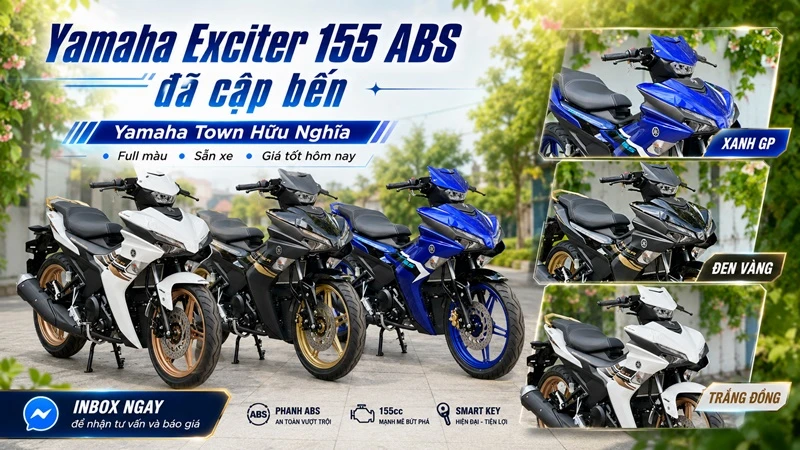 Yamaha Exciter 155 ABS da cap ben Yamaha Town Huu Nghia %E2%80%93 full mau san xe gia tot hom nay
