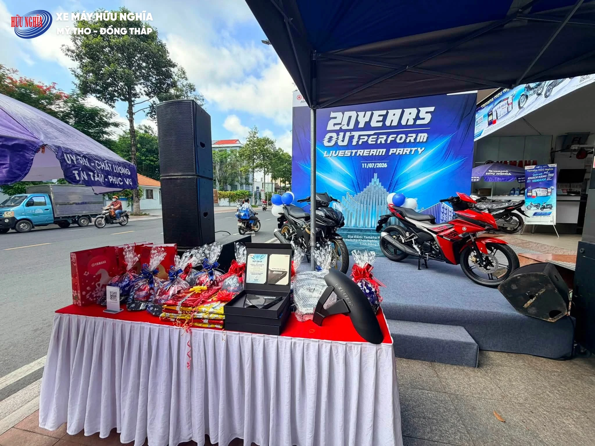Yamaha Town Huu Nghia to chuc gioi thieu Exciter 155 VVA TCS 2026 khach hang lien tuc dat coc ngay trong ngay ra mat 1