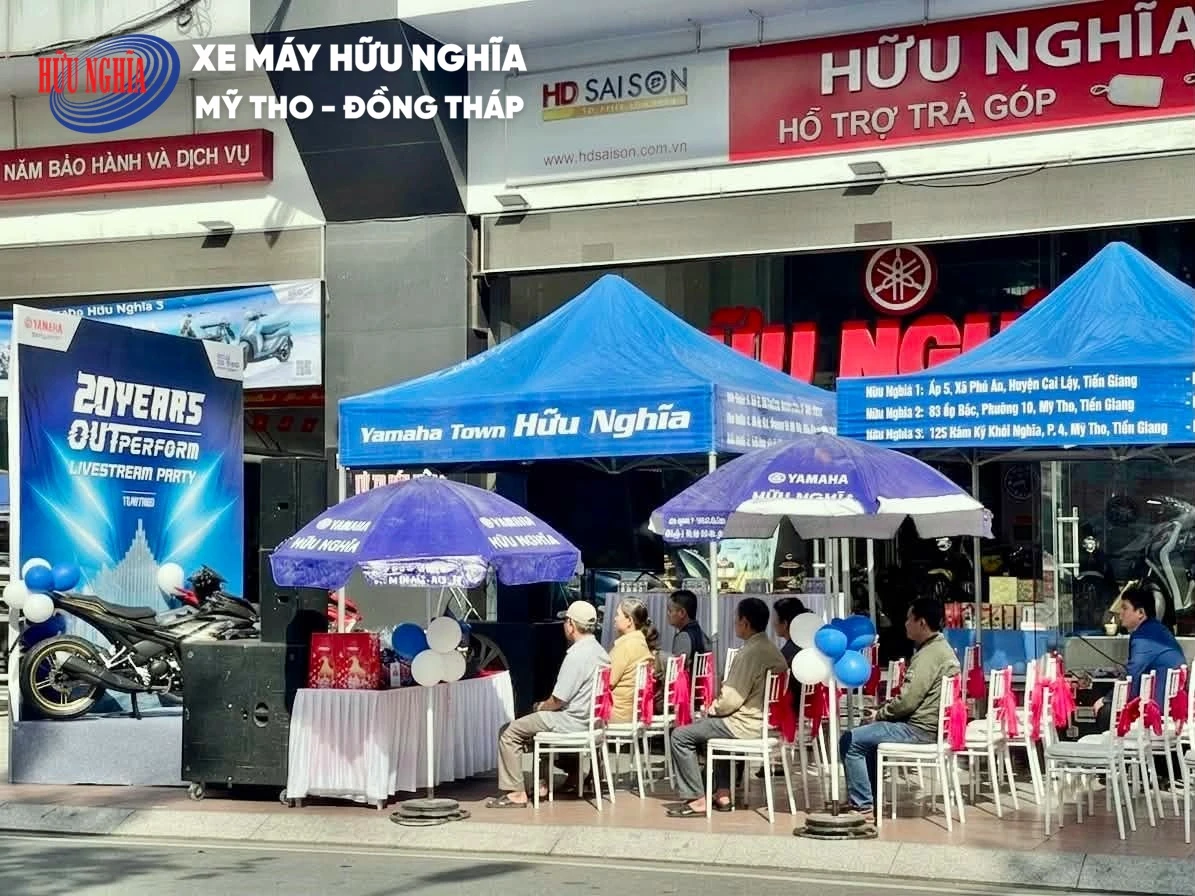 Yamaha Town Huu Nghia to chuc gioi thieu Exciter 155 VVA TCS 2026 khach hang lien tuc dat coc ngay trong ngay ra mat 10