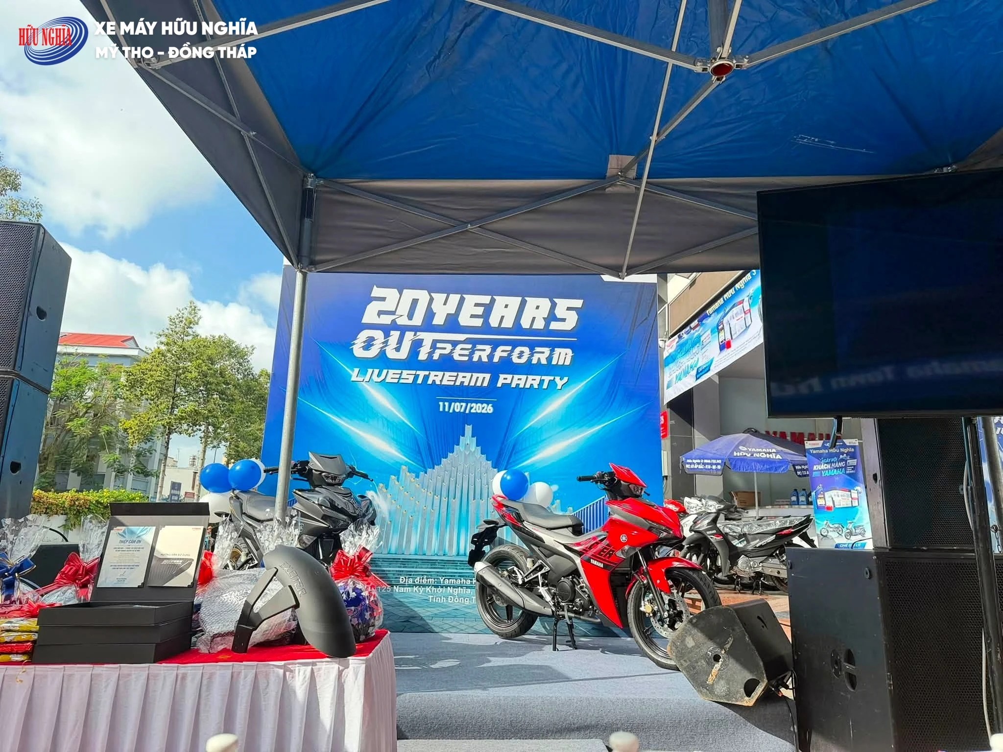 Yamaha Town Huu Nghia to chuc gioi thieu Exciter 155 VVA TCS 2026 khach hang lien tuc dat coc ngay trong ngay ra mat 8