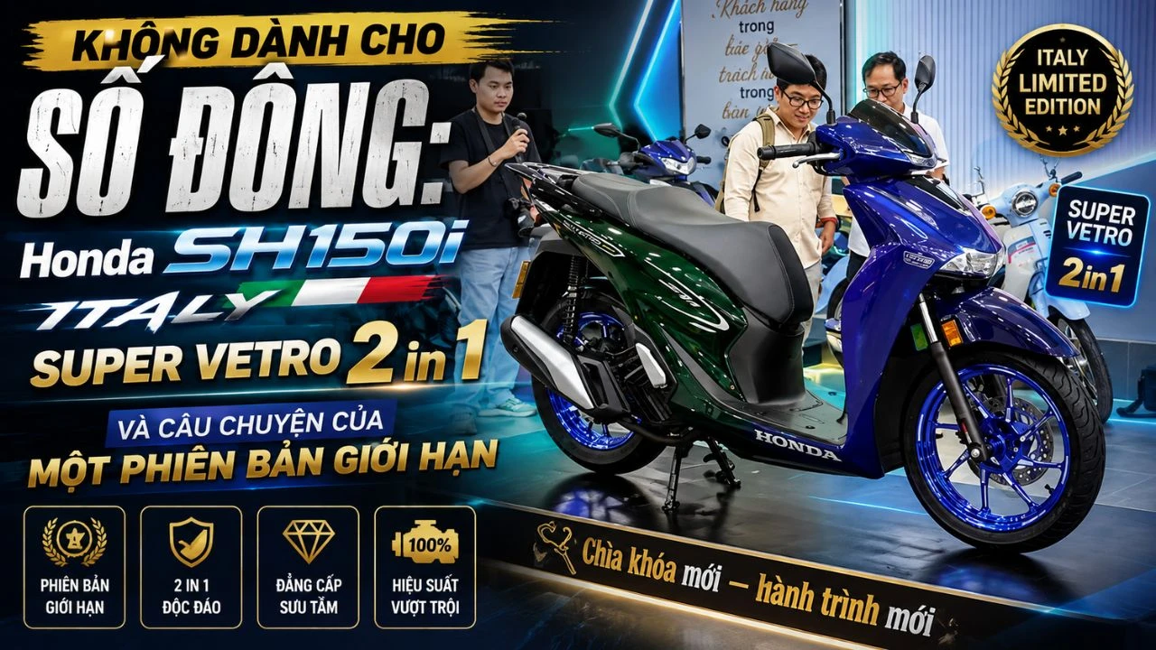Honda SH150i Italy “Super Vetro 2 in 1”