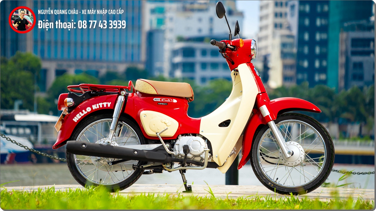 Honda Super Cub 50 Hello Kitty %E2%80%93 Khi mot chiec xe tro thanh tac pham suu tam mang gia tri van hoa 7