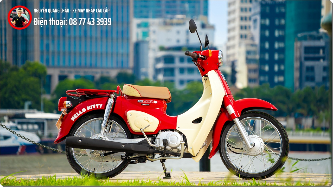 Honda Super Cub 50 Hello Kitty %E2%80%93 Khi mot chiec xe tro thanh tac pham suu tam mang gia tri van hoa 8