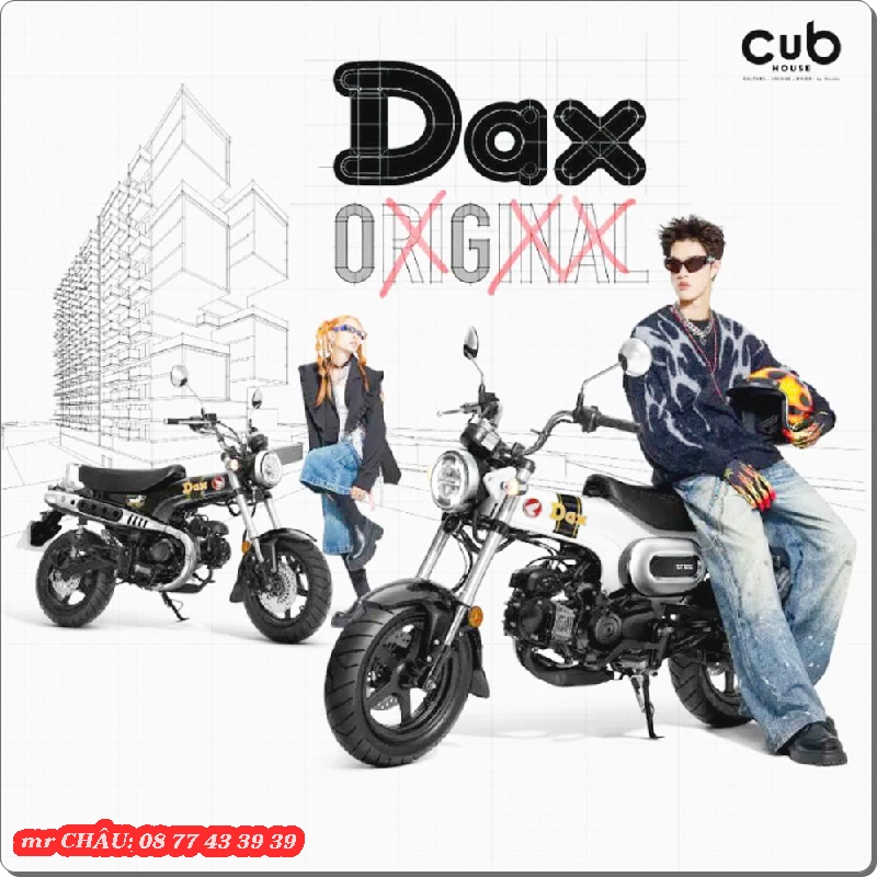 Honda Dax OG White và OG Black