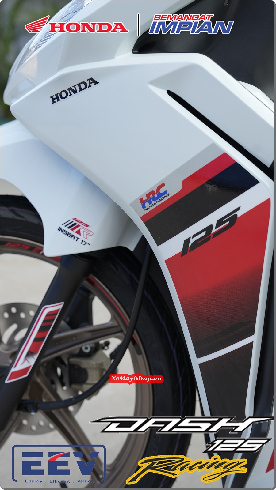 Honda Dash 125 Racing Custom Mau trang do by Cub House 9