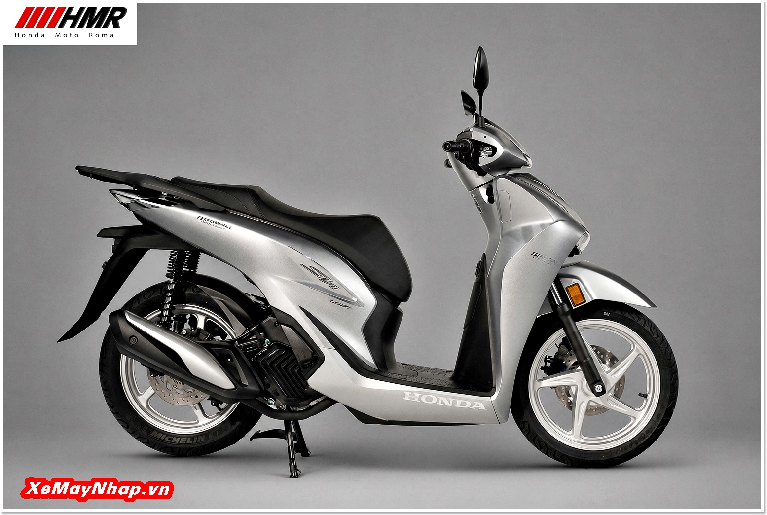 Honda SH Italia Special Silver (màu bạc) (1) Honda SH Italia Special Silver mau bac 1