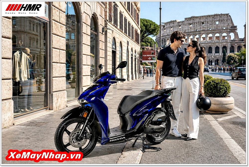 Honda SH Ý 150i Vetro Xanh sapphire 16 Honda SH Y 150i Vetro Xanh sapphire 8