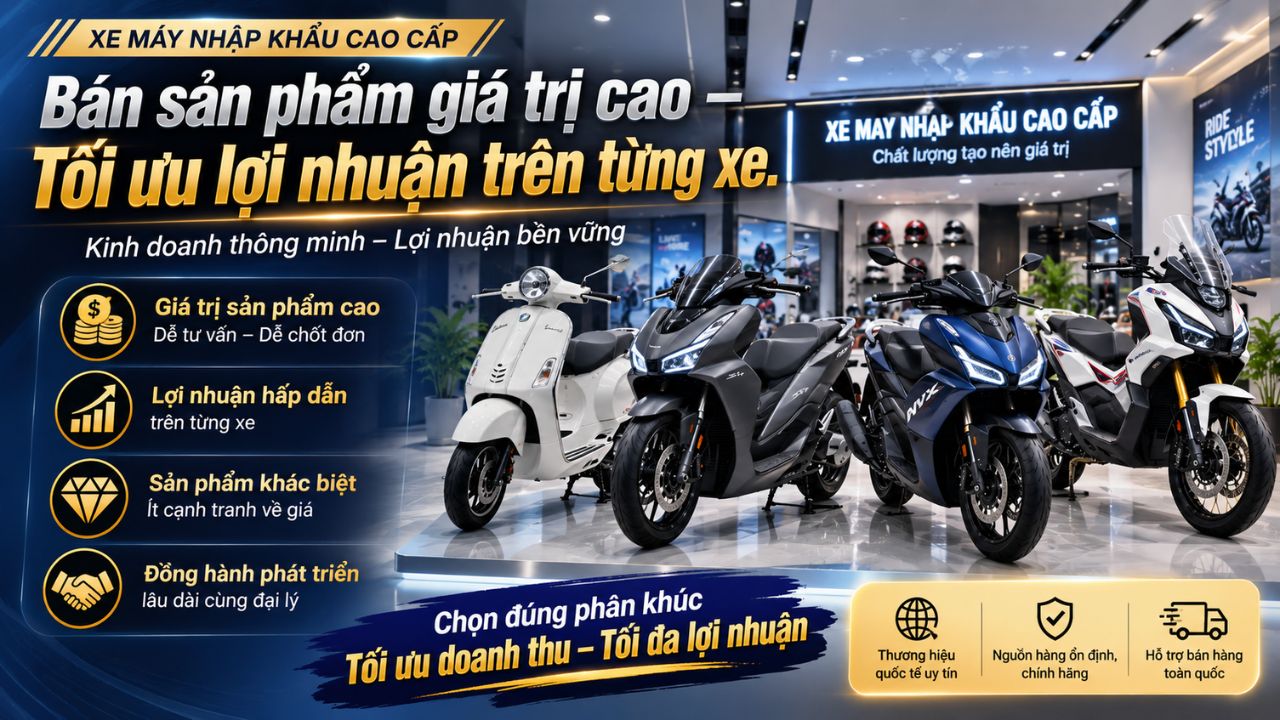 Cơ hội trở thành Đại Lý xe máy nhập khẩu cao cấp 4 Lợi nhuận trên từng chiếc xe