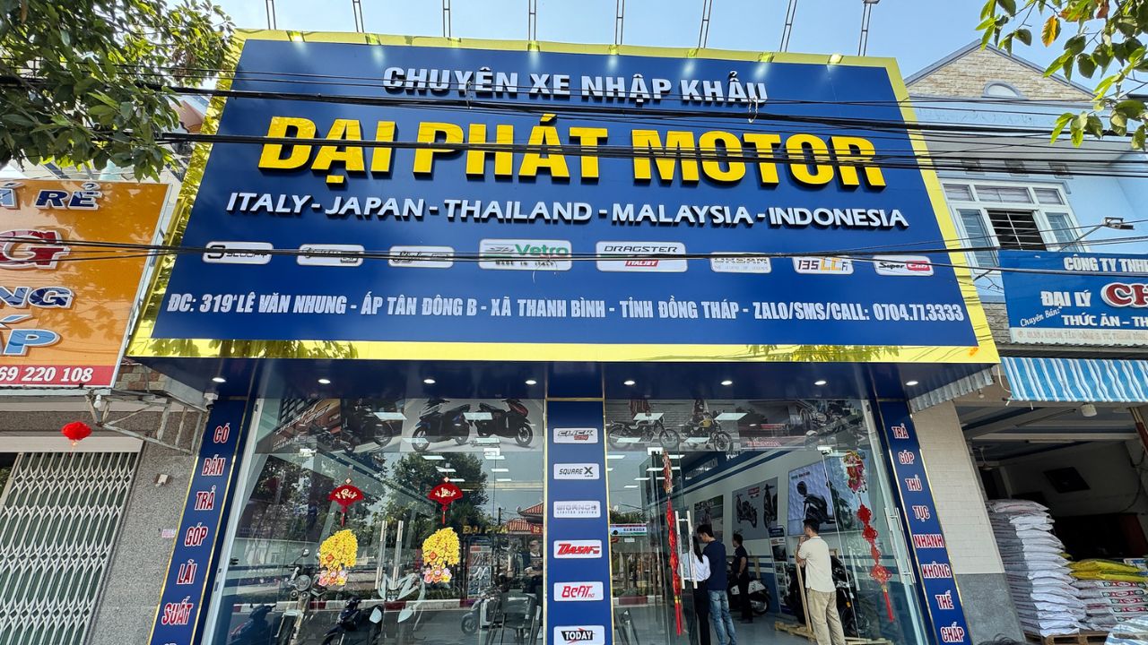 Cửa hàng xe máy nhập Đại Phát Motor