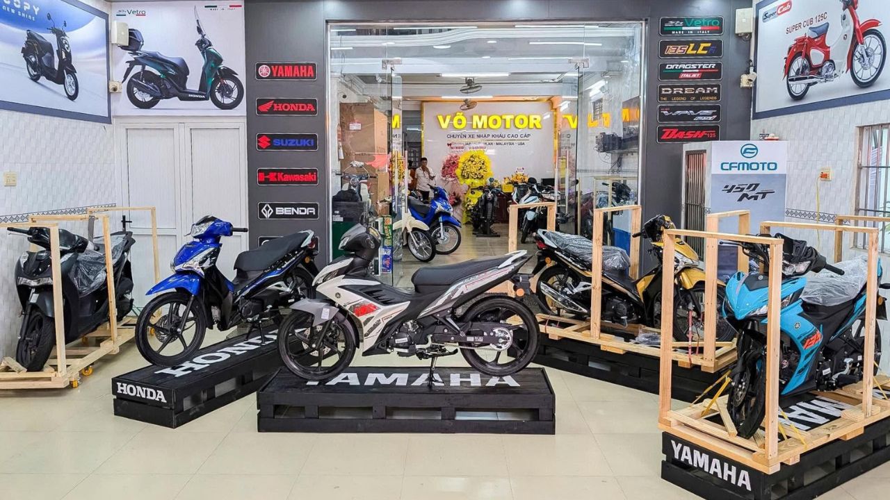 Tổng hợp các đại lý xe máy nhập khẩu 15 Cửa hàng xe máy nhập Võ Motor