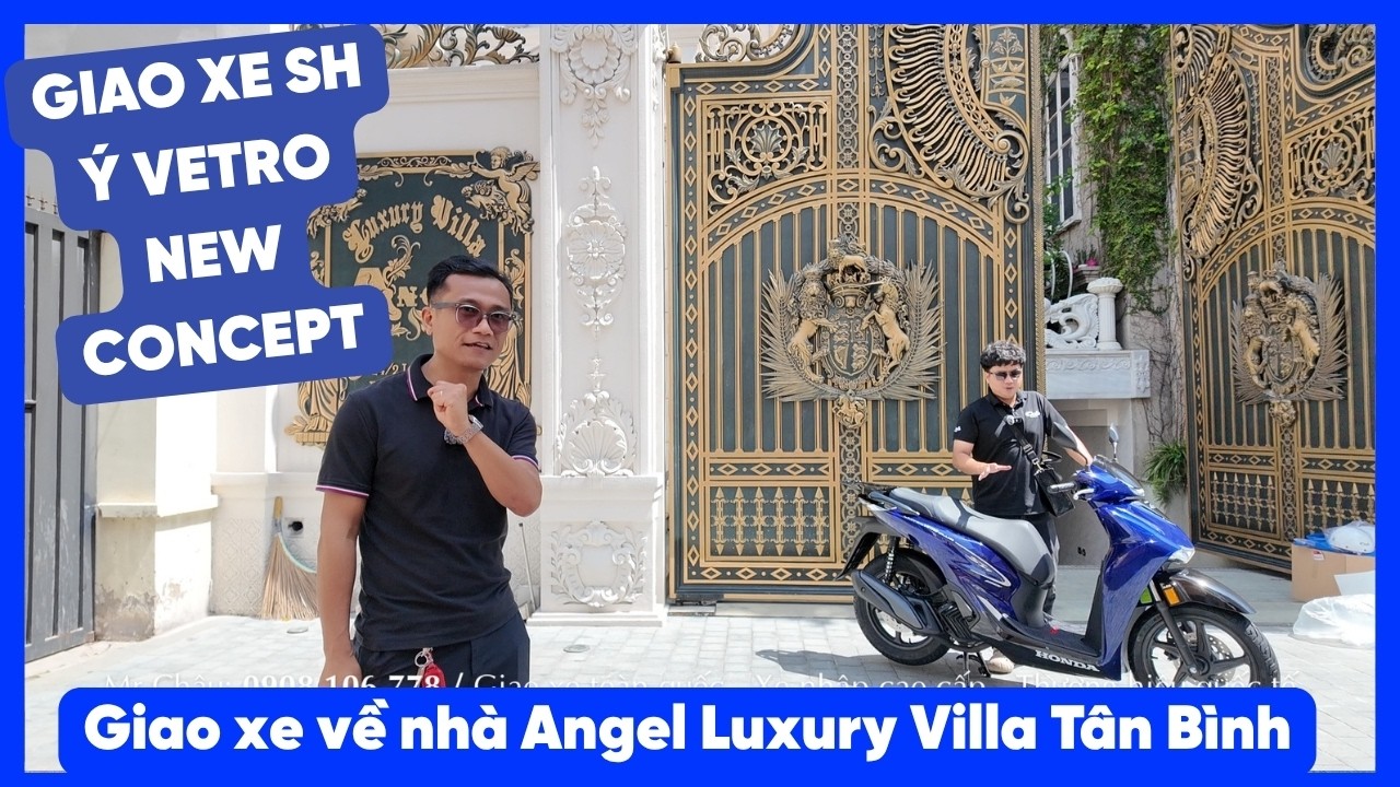 Honda SH Ý 150i Vetro Blue New Concept 2026 về tay chủ nhân tại Angel Luxury Villa 1 Honda SH Ý 150i Vetro Blue New Concept 2026 về tay chủ nhân tại Angel Luxury Villa