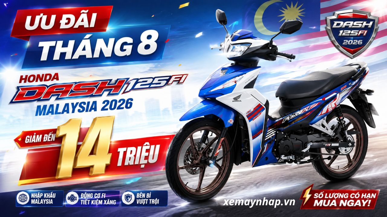 Honda Dash 125 Malaysia giảm sốc 14 triệu đồng trong tháng 8 12 Honda Dash 125 Malaysia giảm sốc 14 triệu đồng trong tháng 8