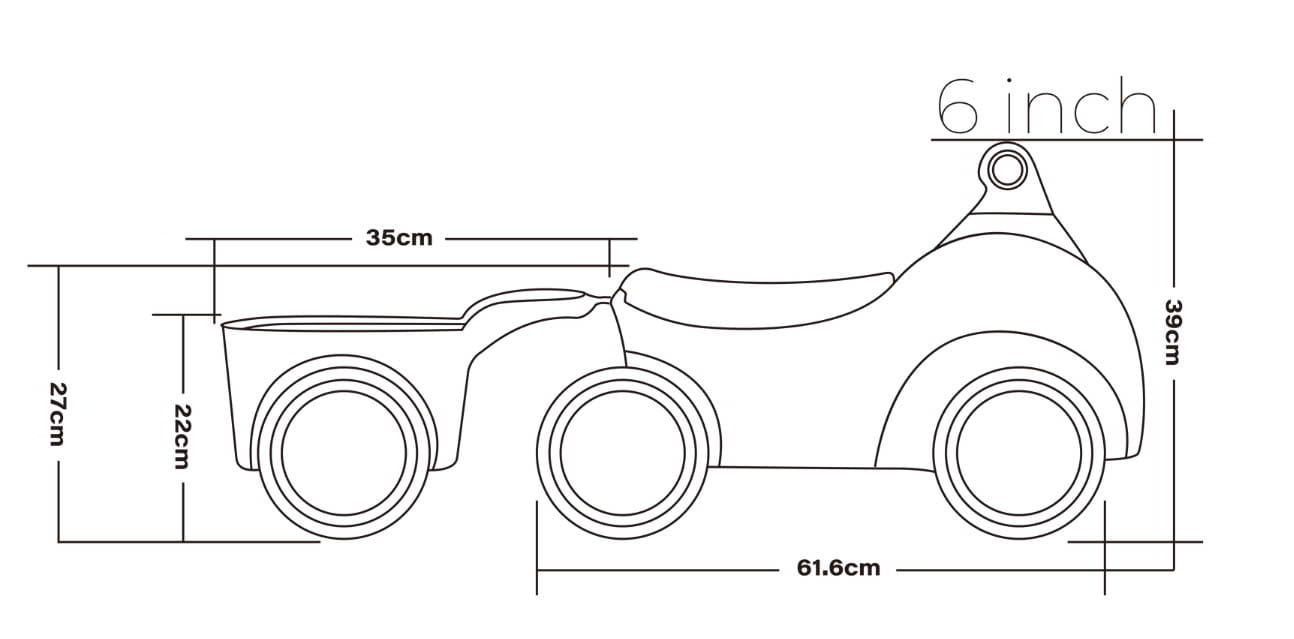 Xe trẻ em MINI 6 inches - Ảnh 6